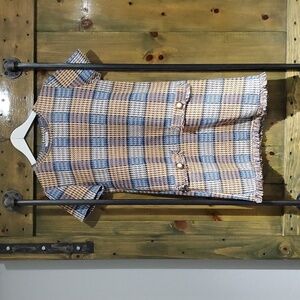 ZARA PLAID DRESS SIZE MEDIUM JUNIORS PREPPY STATEMENT LUXURY